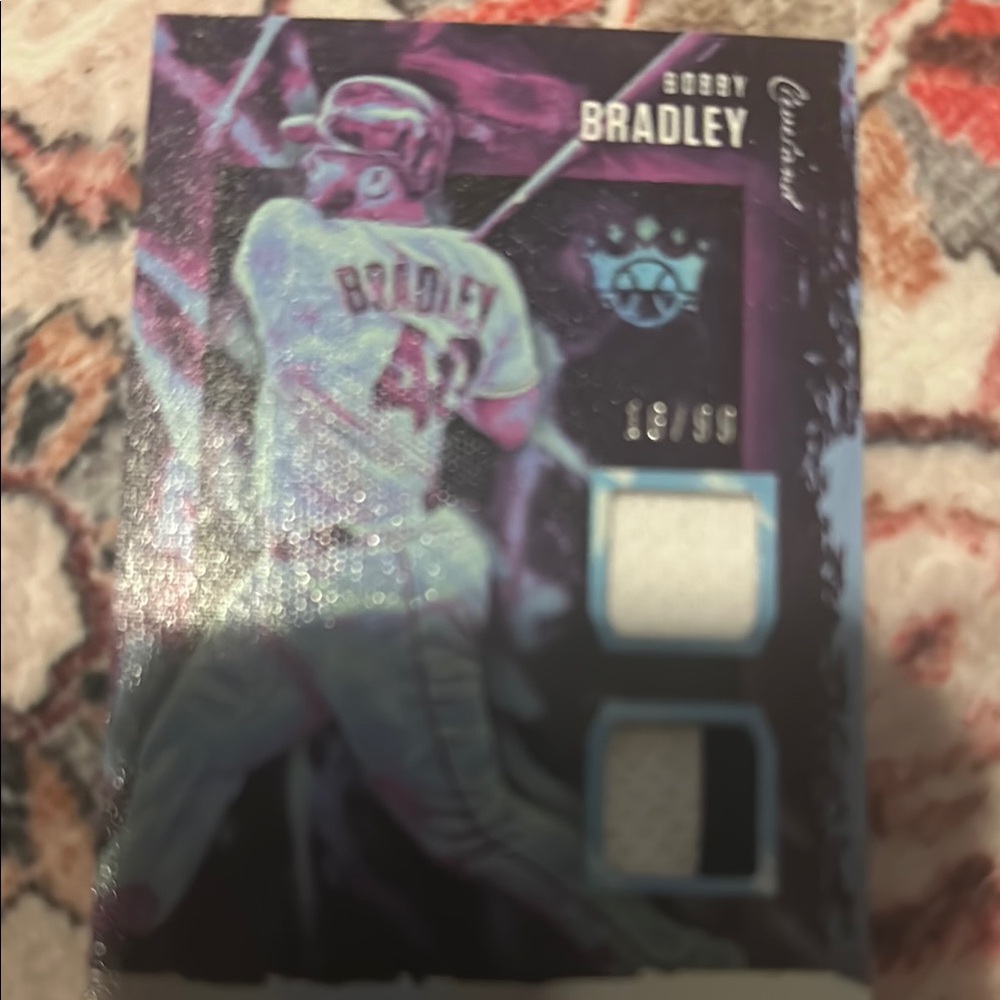 Topps Bobby Bradley Card - Purple and White